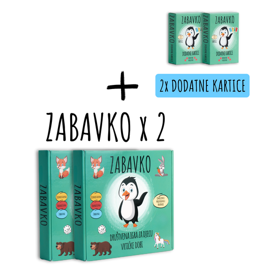 ZABAVKO SET #2 - 2 x Zabavko + 2 x Dodatne kartice