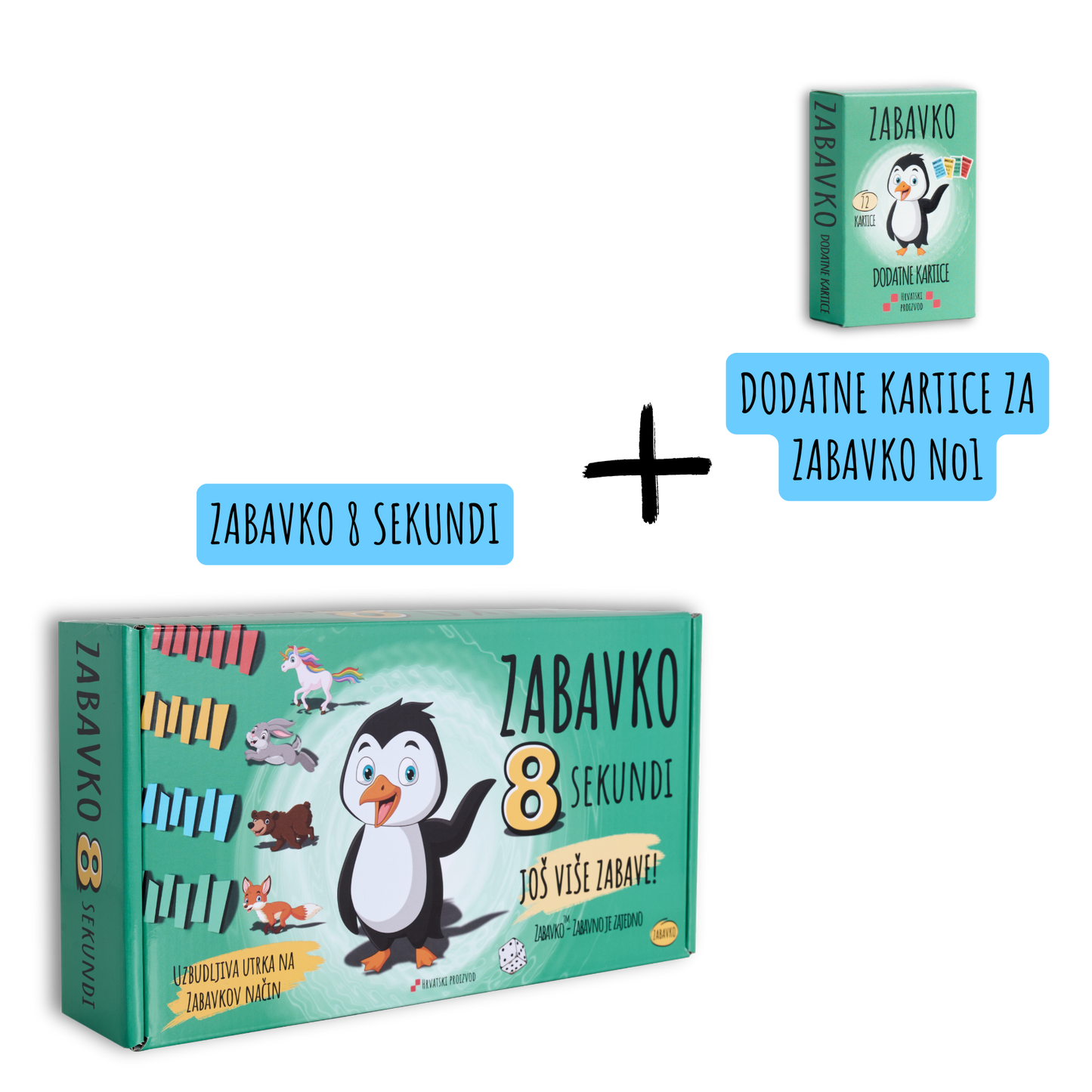 ZABAVKO 8 SEKUNDI + DODATNE KARTICE za ZABAVKO No1