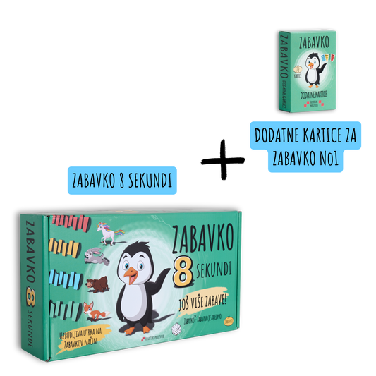 ZABAVKO 8 SEKUNDI + DODATNE KARTICE za ZABAVKO No1