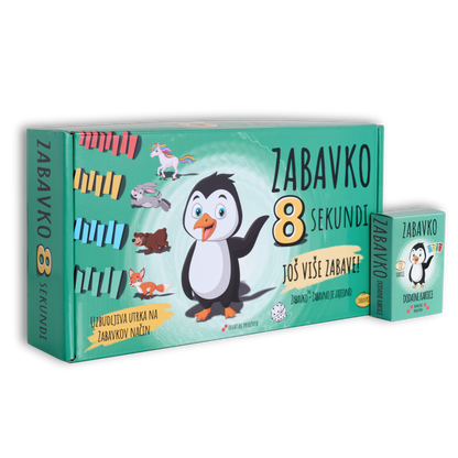 ZABAVKO 8 SEKUNDI + DODATNE KARTICE za ZABAVKO No1