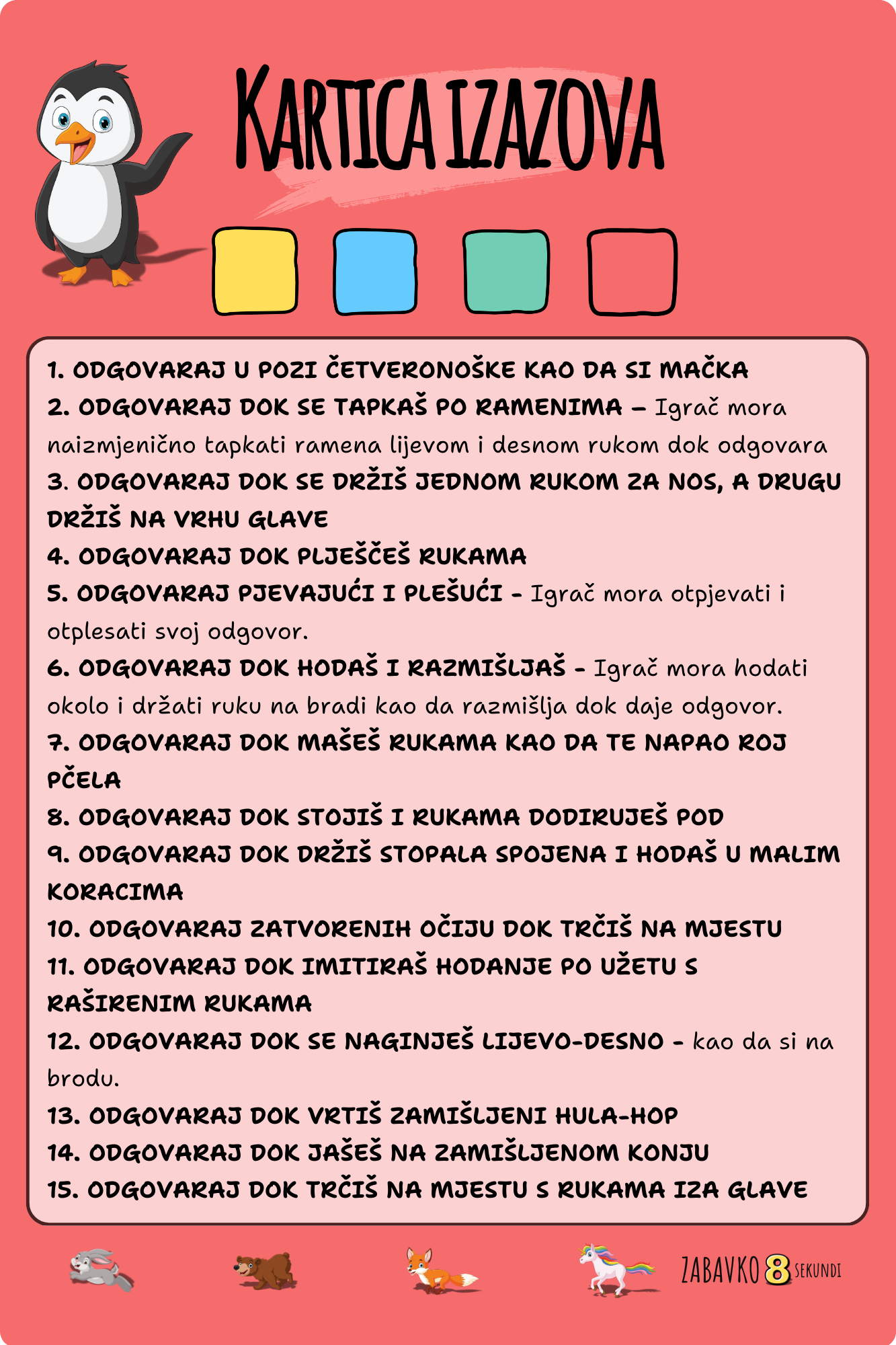 ZABAVKO 8 sekundi - Uzbudljiva utrka na Zabavkov način