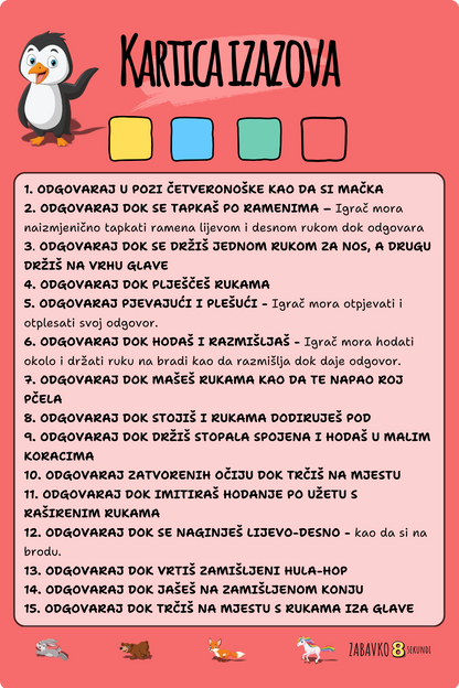 ZABAVKO 8 sekundi - Uzbudljiva utrka na Zabavkov način