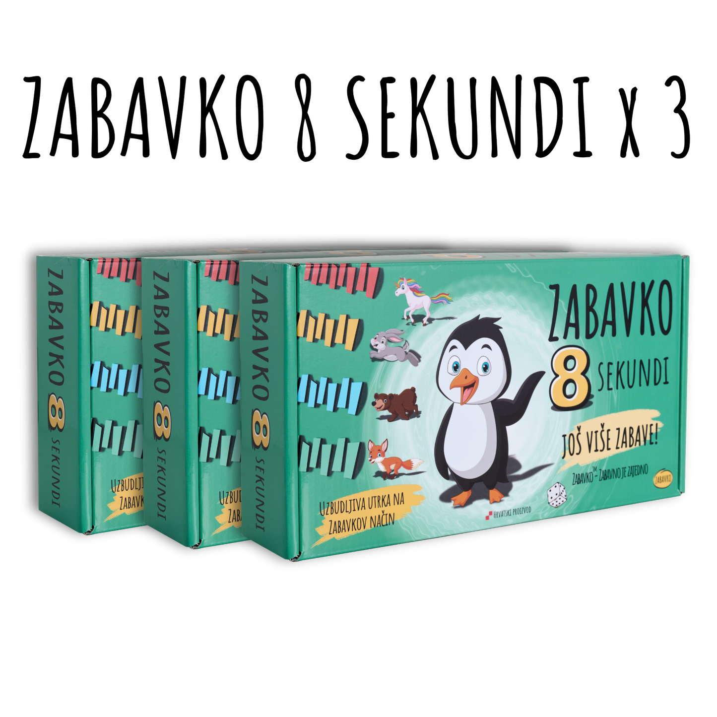 3 x ZABAVKO 8 SEKUNDI