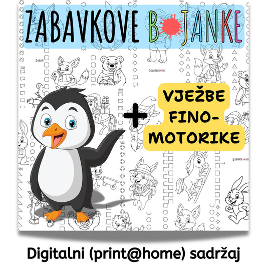 ZABAVKOVE BOJANKE - Zabavno bojenje i VJEŽBE FINOMOTORIKE u jednom.