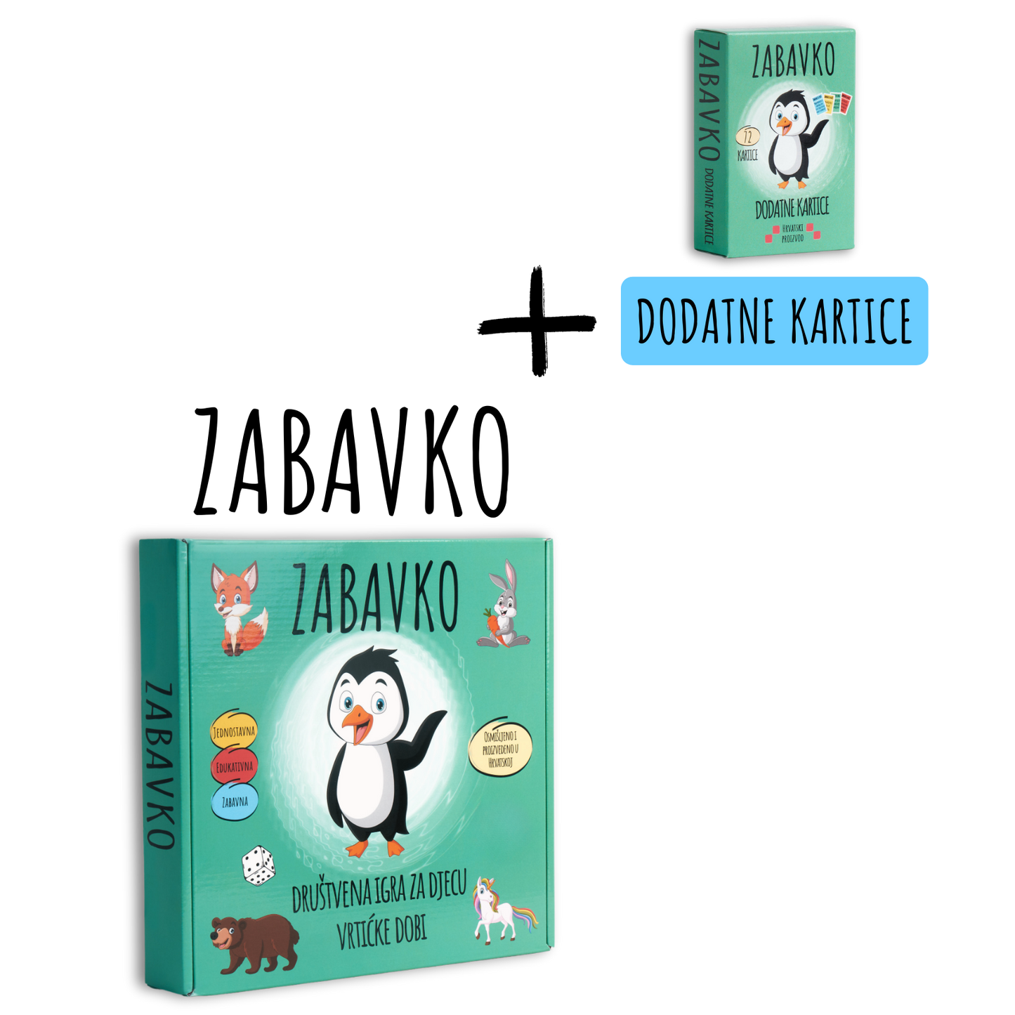ZABAVKO SET - Igra + Dodatne kartice