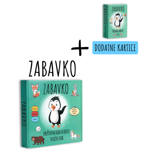 ZABAVKO SET - Igra + Dodatne kartice