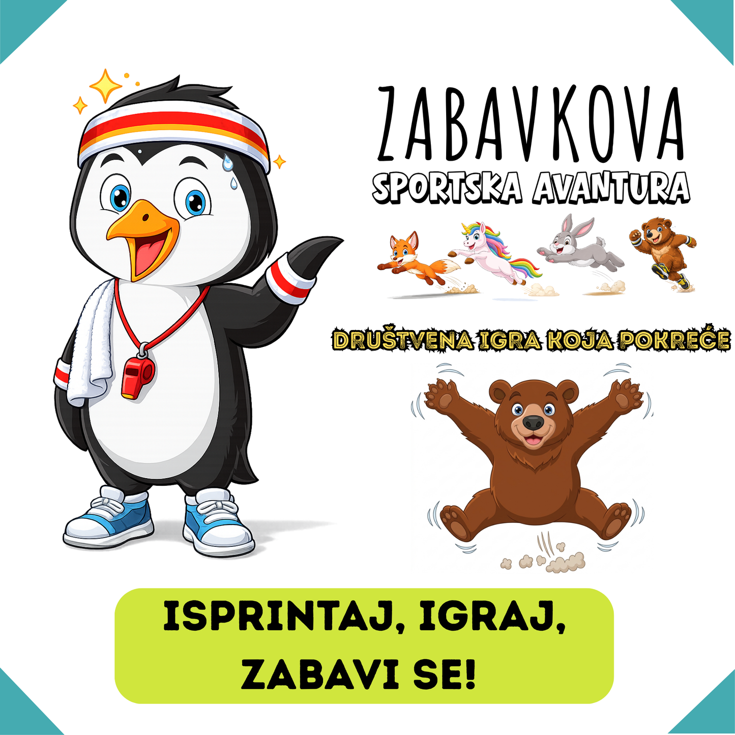 ZABAVKOVA SPORTSKA AVANTURA - Društvena igra koja pokreće - PREUZMI BESPLATNO