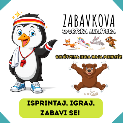 ZABAVKOVA SPORTSKA AVANTURA - Društvena igra koja pokreće - PREUZMI BESPLATNO