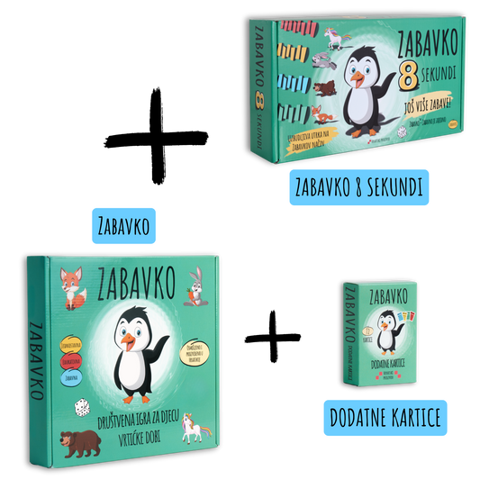 ZABAVKO TOTAL - Zabavko No1 + Zabavko 8 SEKUNDI + Dodatne kartice Zabavko No1