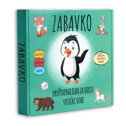 ZABAVKO - Društvena igra za djecu vrtićke dobi