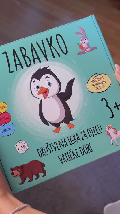 ZABAVKO - Društvena igra za djecu vrtićke dobi